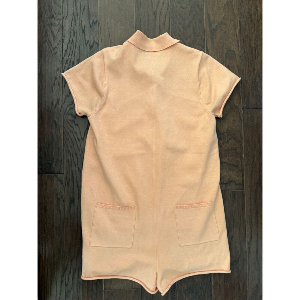 Show Me Your Mumu Gio Sweater Romper Cantaloupe Knit Medium - Picture 4 of 8